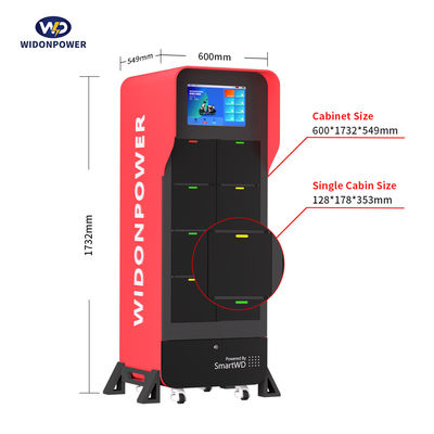 Trạm trao đổi pin RFID cho xe đạp điện Scooter Xe máy Rickshaws Input 100-240V 50/60HZ Nói lời tạm biệt với sốc sốc